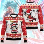 Sweat à capuche coton Noël Goku - Dragon Ball Z 
