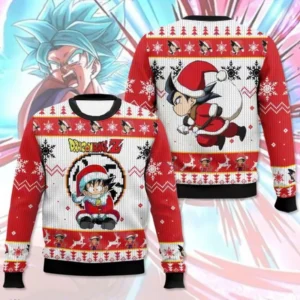 Sweat à capuche coton Noël Goku - Dragon Ball Z 