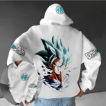 Sweat à capuche Coton Songoku Super Sayan God