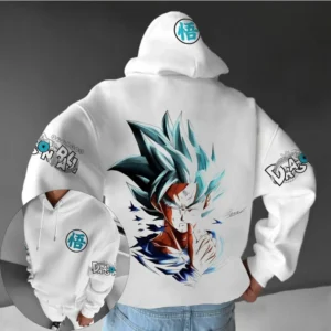 Sweat à capuche Coton Songoku Super Sayan God