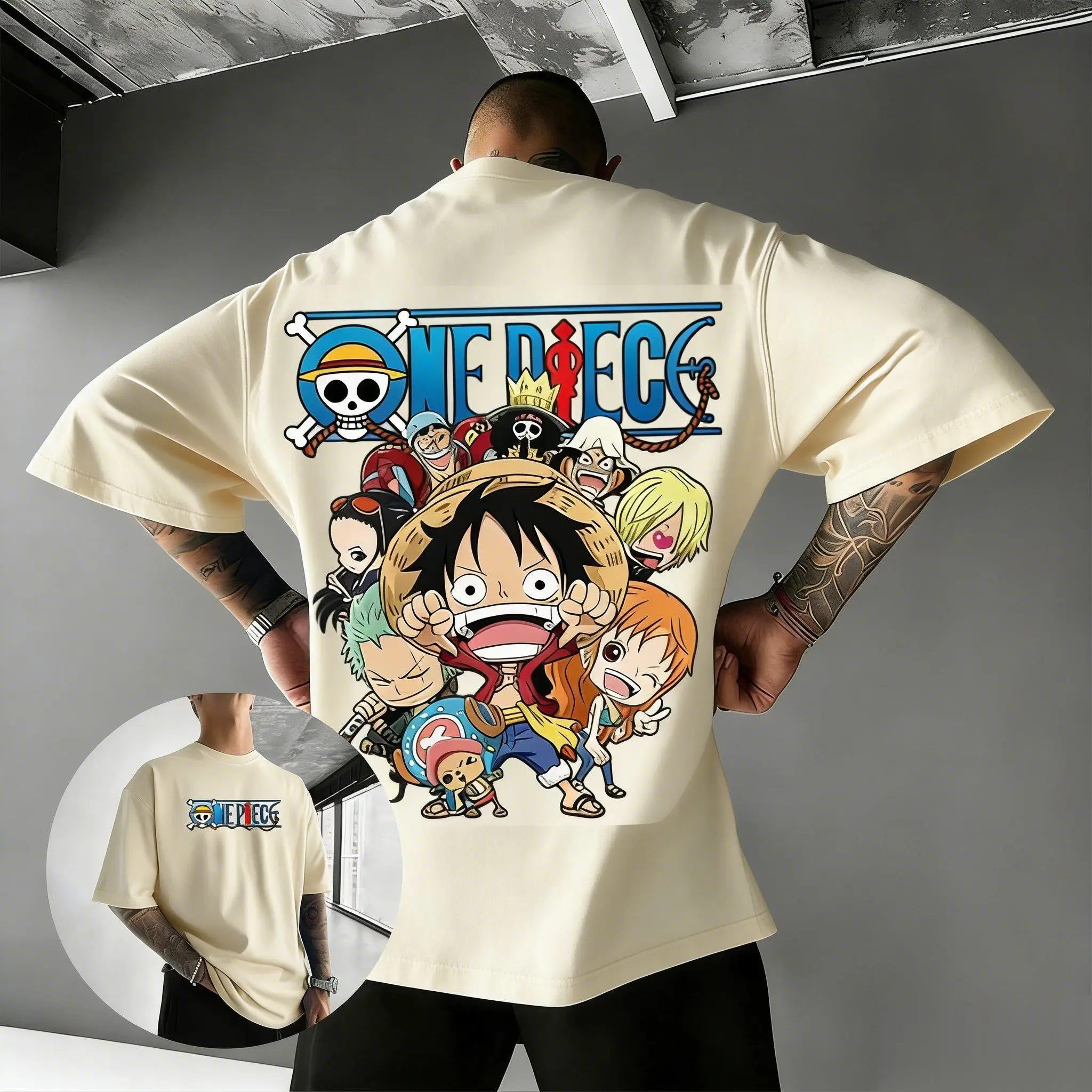 T-shirt Coton Luffy One Piece – Image 2