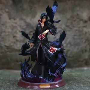 Figurine Uchiha Itachi avec corbeaux (25cm)