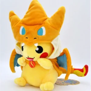 Peluche Picachu déguisé en Dracaufeu