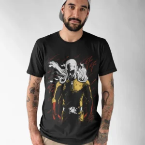 T-Shirt One Punch Man Saitama Dark
