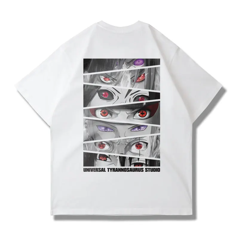 T-shirt Naruto – Design Dojutsu Iconique (Sharingan & Rinnegan) – Image 3