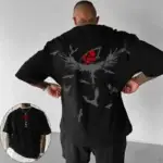 T-Shirt Streetwear Naruto - Mangekyou Sharingan "Kamui" & Corbeaux (Kakashi / Obito)