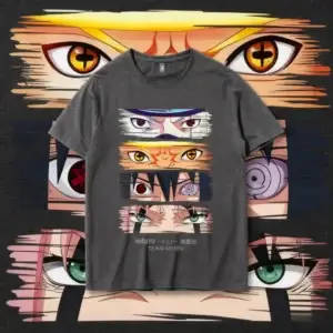 T-Shirt Naruto Shippuden - Team 7 "Legends Eyes" (Naruto, Sasuke, Sakura, Kakashi)