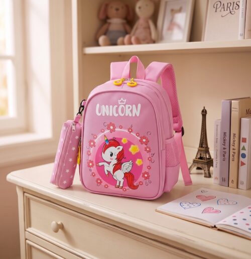 Sac à dos Unicorne rose