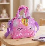 Sac Licorne en Peluche pour Fille - Petit Sac Bandoulière Kawaii