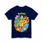 T-shirt Pokémon en coton pour enfants et parents