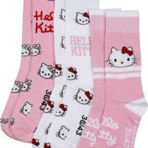 Paire de chaussettes multicolores Hello Kitty sous licence officielle