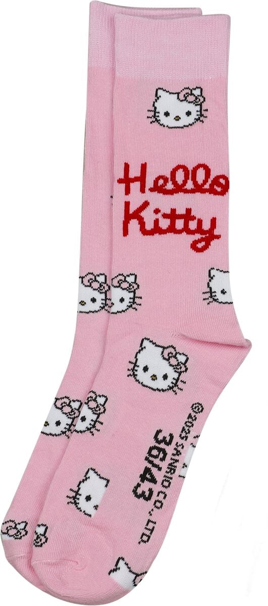 Paire de chaussettes multicolores Hello Kitty sous licence officielle - vue 2