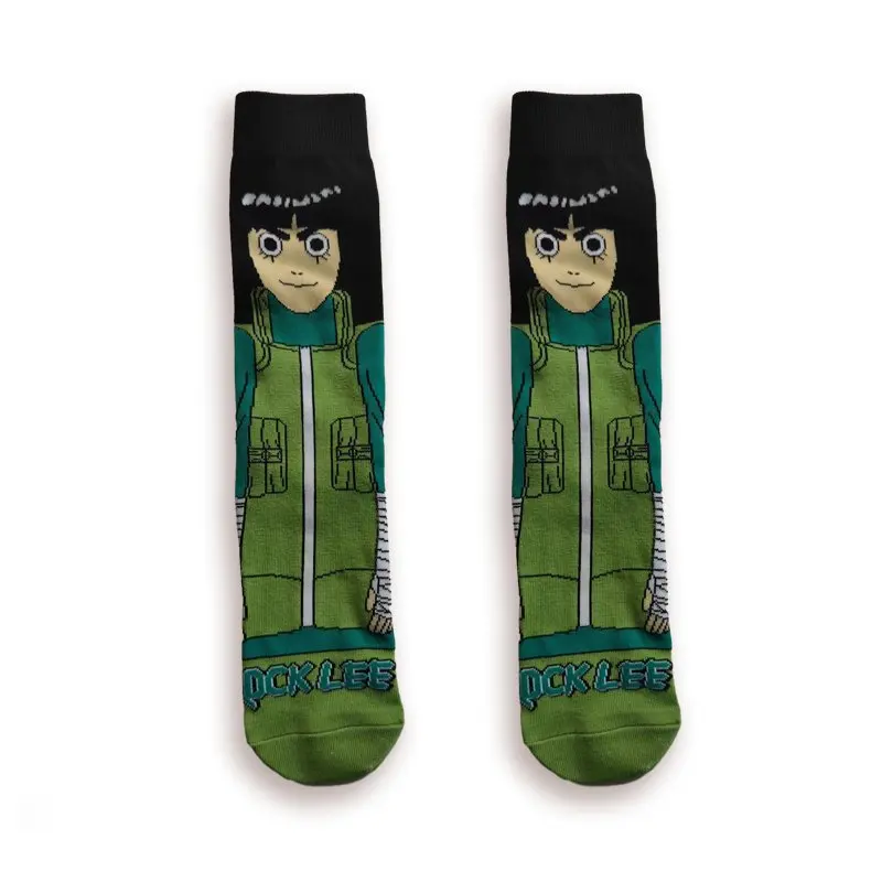 Chaussettes Naruto Rock Lee design vert et blanc
