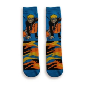 Chaussettes Naruto Uzumaki douces et confortables pour fans d'anime