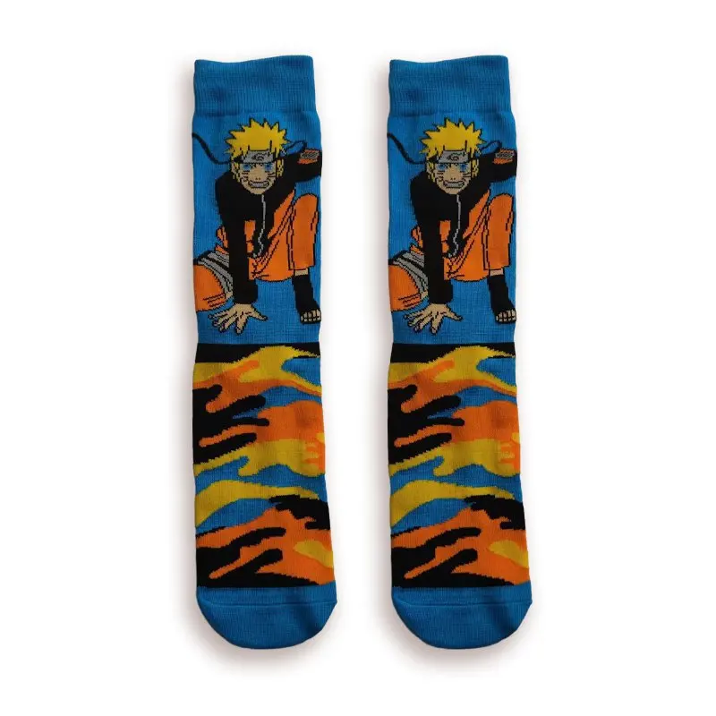 Chaussettes Naruto Uzumaki douces et confortables pour fans d'anime