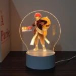 Lampe Naruto Gaara en verre pour décoration manga