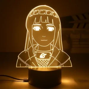 Lampe Naruto Hinata Hyûga en verre de 18cm