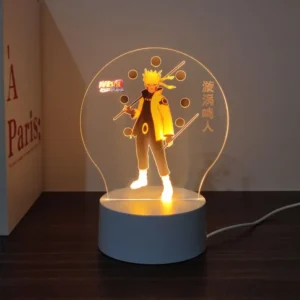 Lampe Naruto Rikudo en verre pour décoration manga