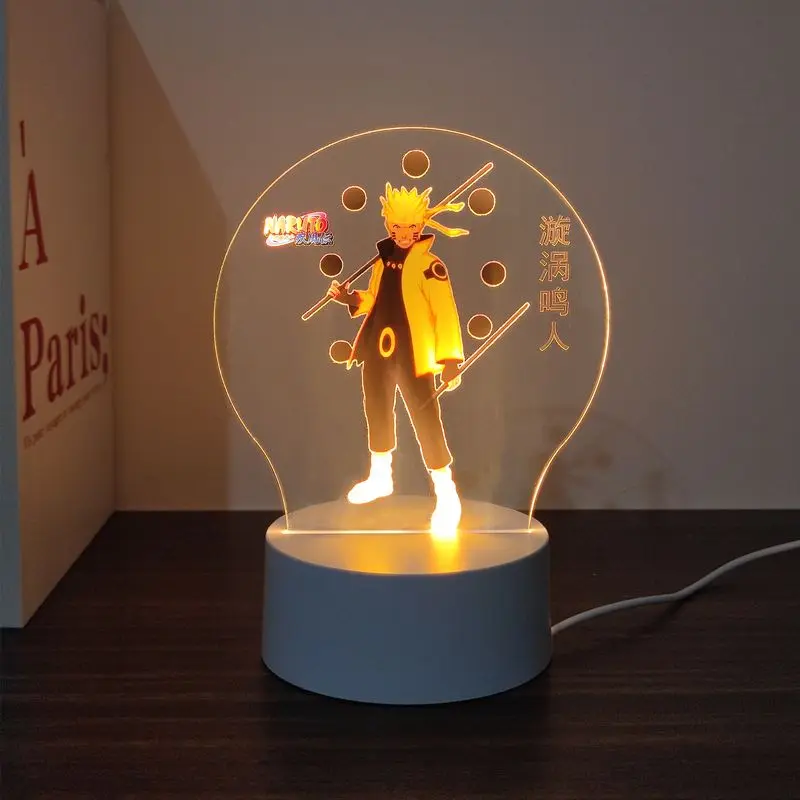 Lampe Naruto Rikudo en verre pour décoration manga