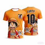 Maillot de foot 10 Luffy One piece bol de ramen