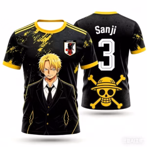 Maillot de football unisexe imprimé double face One Piece