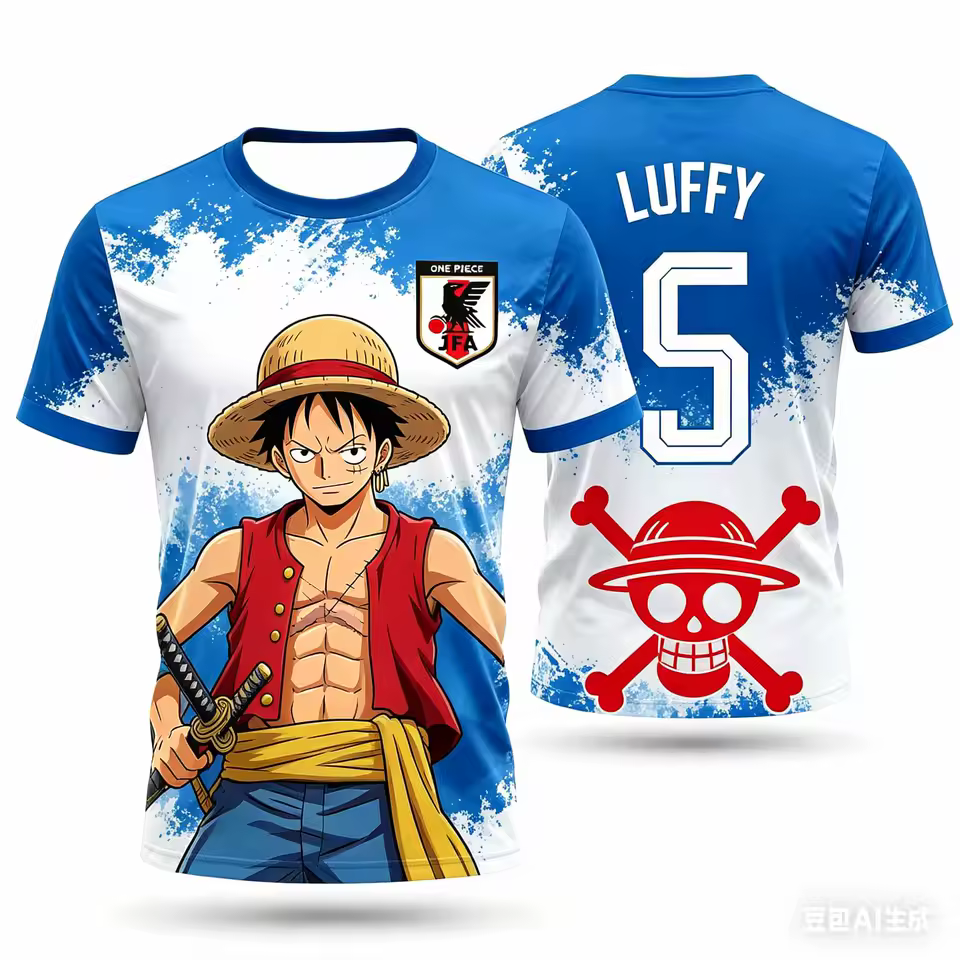 Maillot de football unisexe One Piece imprimé double face