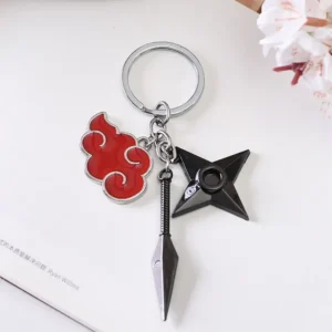 Porte Clé Naruto Akatsuki en métal