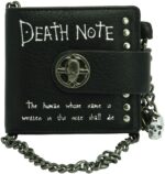 Portefeuille Death Note & Ryuk avec motif multicolore et chaîne décorative