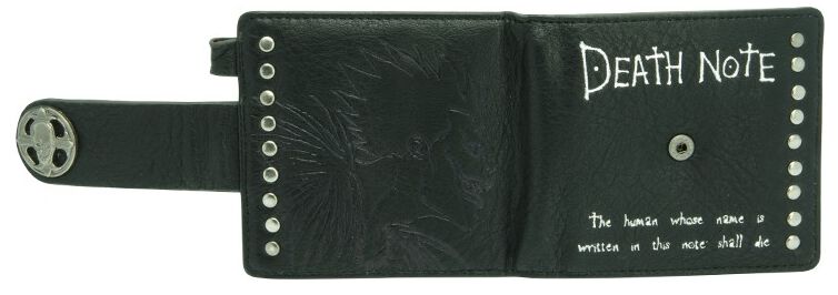 Portefeuille Death Note & Ryuk avec motif multicolore et chaîne décorative - vue 2