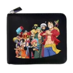 Portefeuille en cuir One Piece arc Dressrosa avec Luffy et ses alliés