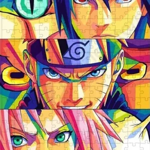 Puzzle 300 Pièces Naruto Pop Art design coloré