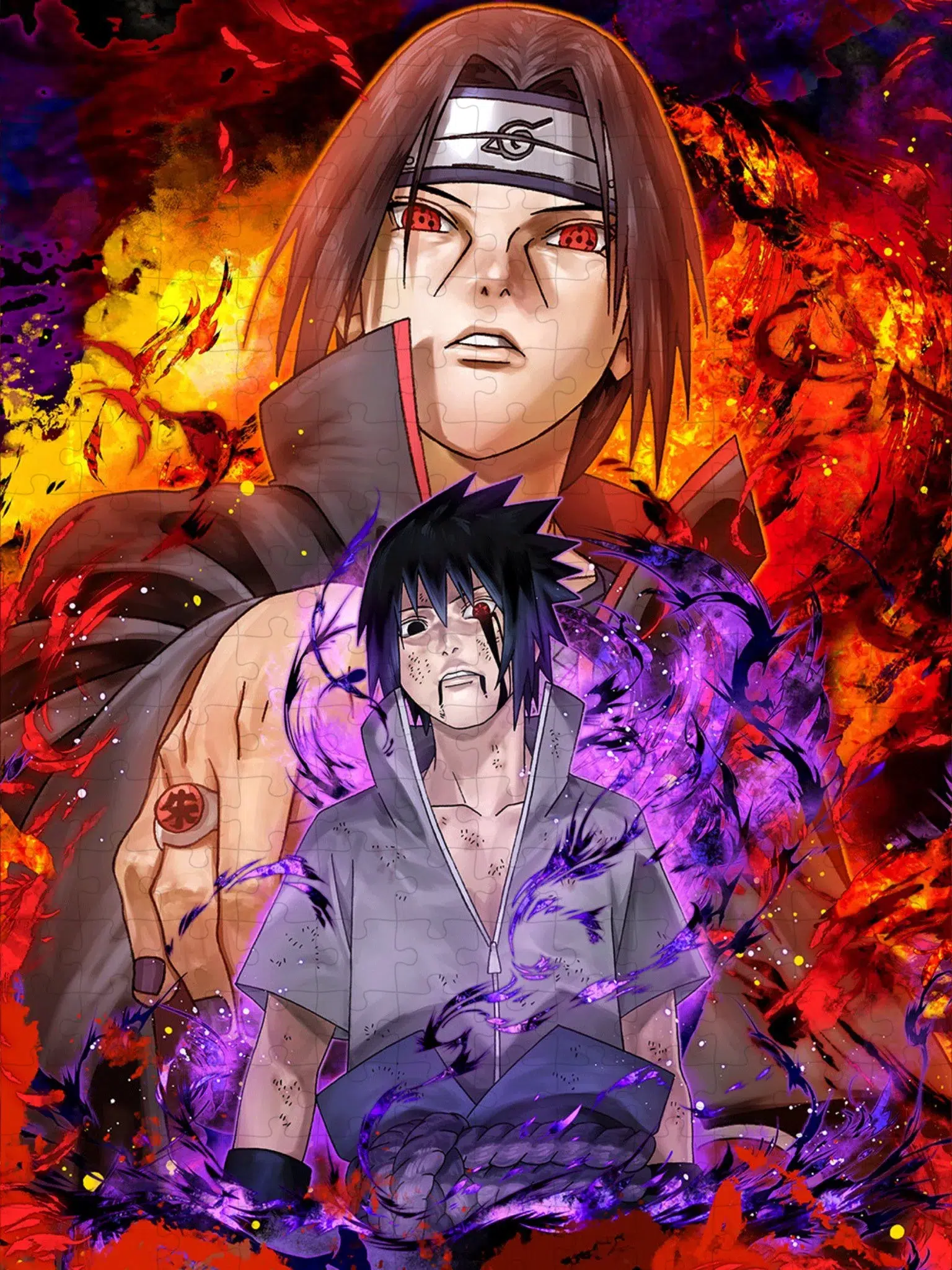 Puzzle 35 Pièces Naruto Sasuke