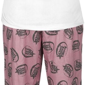 Pyjama Dragon Ball Super Android Pair blanc et rose pour femme - vue 2