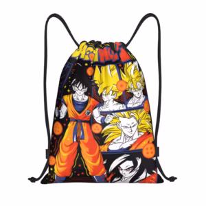 Sac à dos à cordon Dragon Ball Z Goku et ses transformations