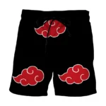 Short de Bain Naruto Akatsuki avec motif de nuages rouges