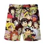Short de bain Naruto Personnages pour fan de manga