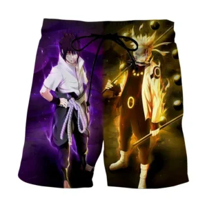 Short de Bain Naruto Shippuden et Sasuke