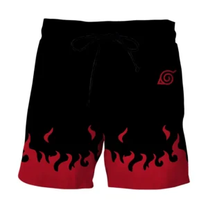 Short de Bain Noir Naruto Uzumaki