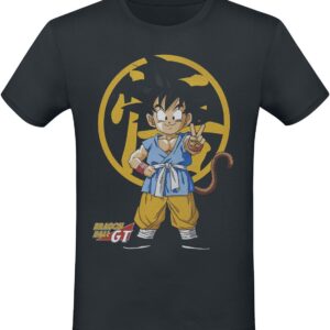 T-shirt noir Dragon Ball GT avec illustration de Goku
