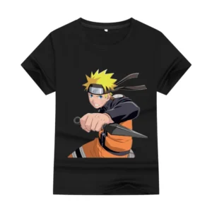 T-shirt Enfant Naruto coloré pour fan de manga
