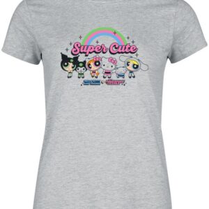 T-shirt gris chiné Hello Kitty x Les Super Nanas Super Cute