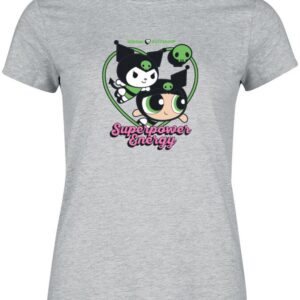 T-Shirt Hello Kitty x Les Super Nanas Superpower Energy gris chiné