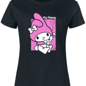 T-shirt noir My Melody de la collection Hello Kitty & Ses Amis