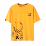 T-shirt Naruto col rond imprimé style anime manga