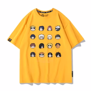 T-shirt Naruto Sasuke Kakashi pour fan d'anime