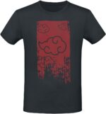 T-Shirt Naruto Shippuden Akatsuki noir face avant