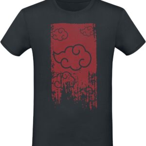 T-Shirt Naruto Shippuden Akatsuki noir face avant
