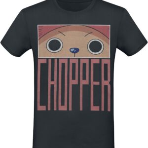 T-shirt noir Chopper One Piece vue de face