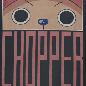 T-shirt noir Chopper One Piece vue de face - vue 2