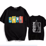 T-shirt noir Jujutsu Kaisen Satoru Gojo vue principale